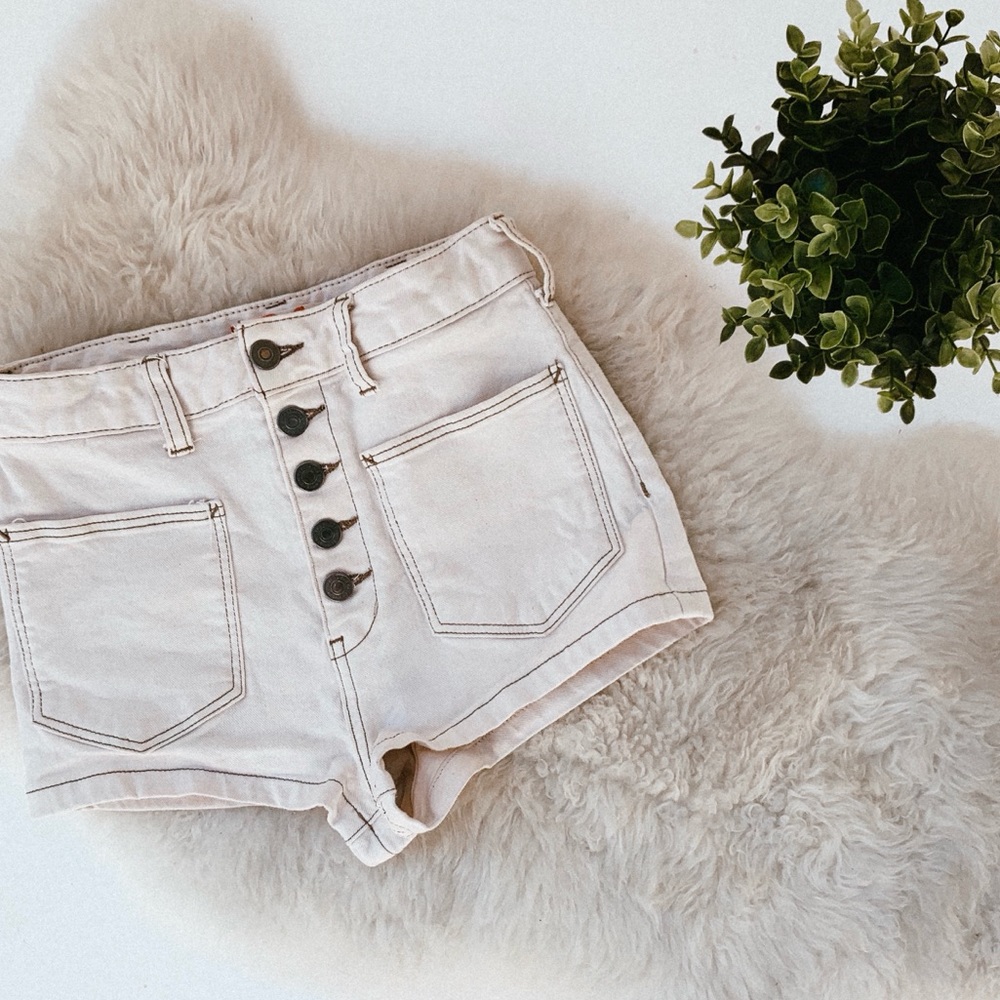 Free People Button up shorts